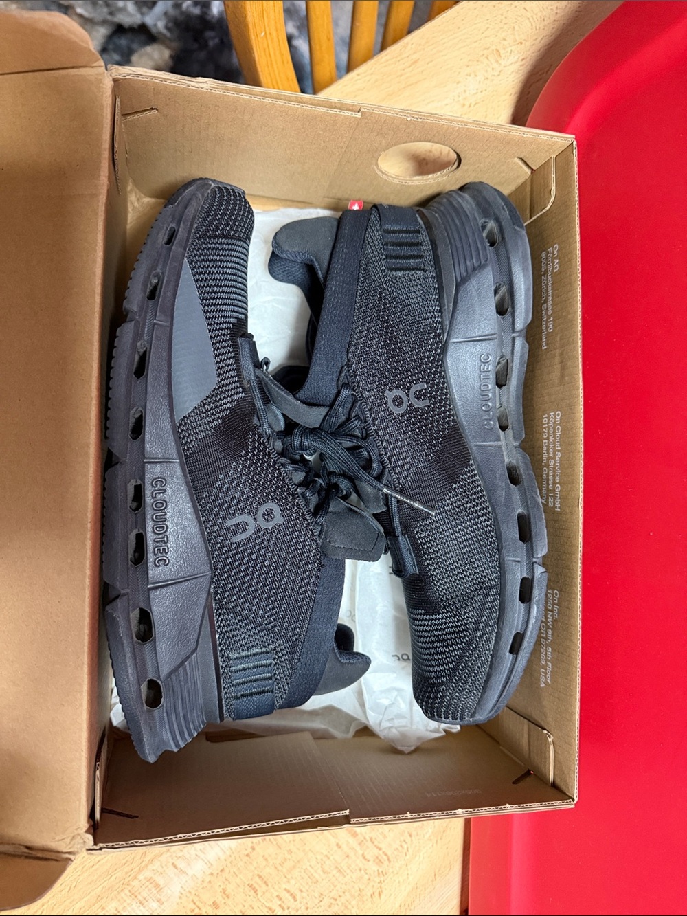 On Running Cloudnova Women’s Black Knit Sneakers - Picture 10 of 10